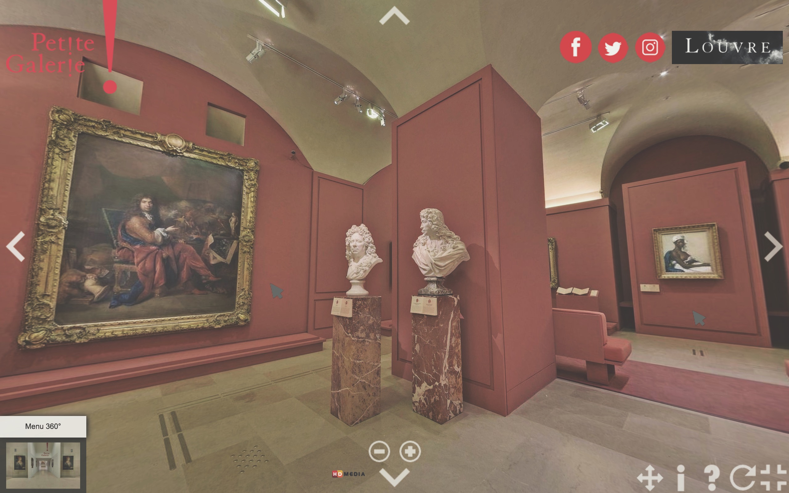 virtual tour louvre museum petite galerie